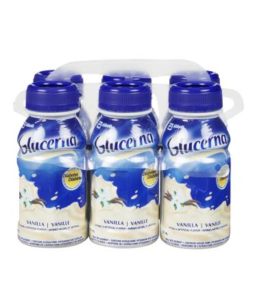 Glucerna Nutritional Drink Meal Replacement Shakes Complete Balanced Nutrition For People With Diabetes Vanilla 6 x 237-mL Bottles Vanilla 237 ml (Pack of 6)