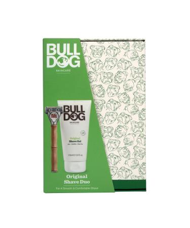 Bulldog Skincare - Original Shave Duo Gift Set for Men (x1 Original Bamboo Razor x1 Original Shave Gel 175ml)