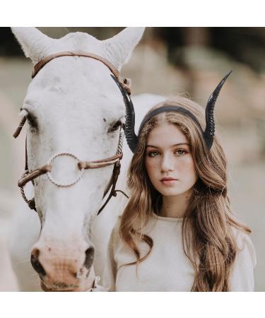 minkissy Horns Headband Horns Hairbands Viking Helmet Forest Animal Cosplay Headdress Devil Cosplay Accessories for Halloween Party Supplies - Buy Online on GoSupps.com