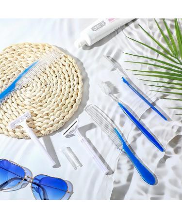 150 Pcs Disposable Toothbrushes, Comb Razors - Individually Wrapped Travel Kit for Homeless, Hotels, Nursing Homes - Soft Bristles, Stainless Steel Blades - Buy Online on GoSupps.com