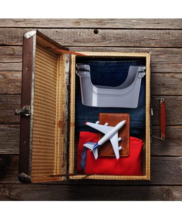 Pair of Heavy Duty Stackable Toilet Potty Stools for Adults - Grey | Flexible Distance Adjustment | Squatting Foot Step Stool - Buy Online on GoSupps.com