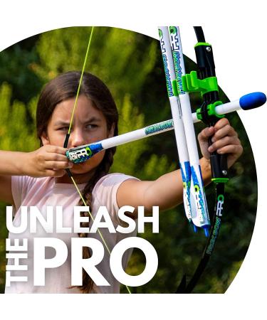 FAUX BOW Pro: Youth-Safe Patented Bow and Arrow Set | Shoots Over 200 Feet | Best Outdoor Toy for Fun Target Practice - Buy Online on GoSupps.com