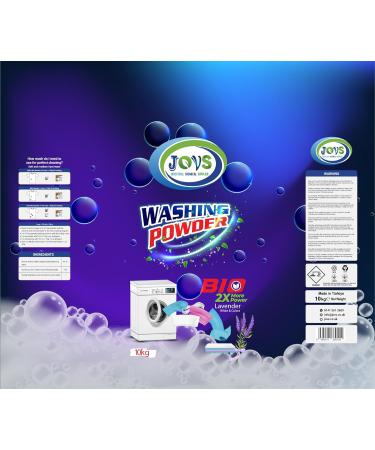 JOVS Bio Washing Powder 10kg - Biological Laundry Cleaning Detergent over 500 Washes Cleans Tough Stains in Quick Wash. Gentle on Sensitive Skin - Bulk size for Family and professionals. - Buy Online on GoSupps.com