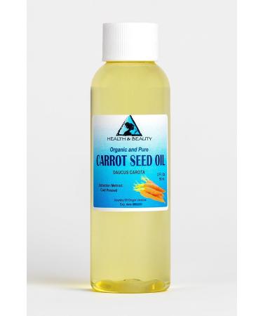 Carrot Seed Oil Organic Carrier Cold Pressed Natural Fresh 100% Pure 2 oz 59 ml - Buy Online on GoSupps.com