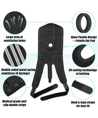 NEENCA Plus Size Knee Brace for Larger Legs and Thighs | Knee Support for Pain Relief and Injury Recovery | Patella Gel Pad & Side Spring Stabilizers | 3XL/4XL - Buy Online on GoSupps.com