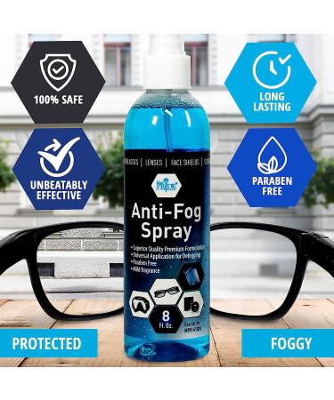 Medpride Premium Anti Fog Spray for Glasses - Long-Lasting Defogger for Safety Glasses, Goggles, Masks, Lenses, Face Shields & More - Paraben Free Antifog Spray - Buy Online on GoSupps.com