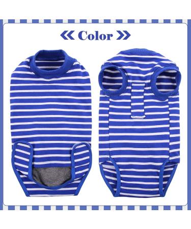 Buy Hjumarayan Dog Body After Castration | Breathable Blue & White Striped Recovery Suit for Male & Female Dogs - Buy Online on GoSupps.com
