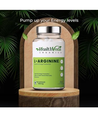 Generic Organics L Arginine 1000 mg with Chromium Picolinate | 60 Veg Capsules | Good for Muscle Growth Stamina Recovery Immune Booster & Energy | for Both Men & Women - Buy Online on GoSupps.com
