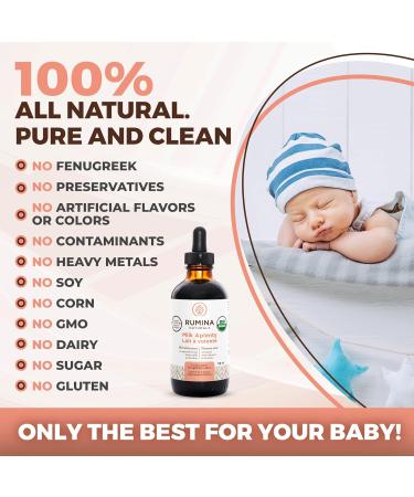 Lactation Supplement: MILK APLENTY - Boost Your Milk Supply Naturally! Certified Organic Breastfeeding Supplement to Increase Breast Milk Supply. Fenugreek Free All Natural Non-GMO Vegan. Made in Canada (59ml / 2oz) 59 ml (Pack of 1) - Buy Online on GoSupps.com