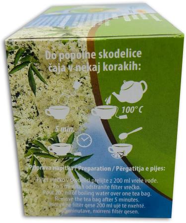  UPSY Tea from the Alps Montagnes - Elderberry Tea - 4 Packs of 20 Bags (80 Tea Bags) - Buy Online on GoSupps.com
