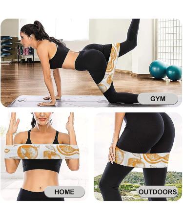 Shop Hand-Drawn Orange Resistance Bands | Premium Fabric Exercise & Leg Bands for Optimal Fitness - Buy Online on GoSupps.com