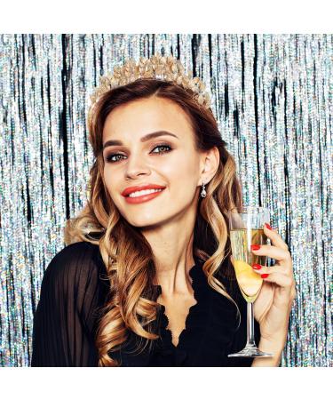 SOLUSTRE Bridal Headband Gold Leaf Princess Tiara Wedding Headpiece Prom Festival Hair Accessories for Women Girls Golden - Buy Online on GoSupps.com