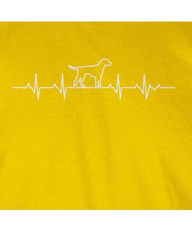 Shirtracer Women's Shirt - Heartbeat Dog Gift for Dog Owners - Yellow M - Buy Online on GoSupps.com