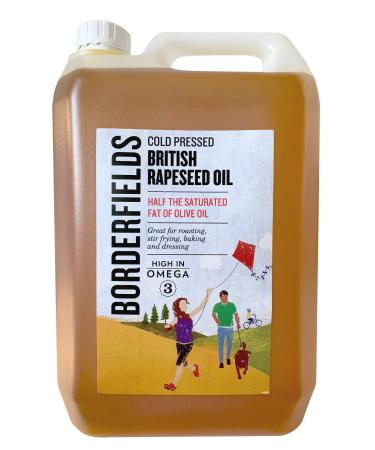 Borderfields British Cold Pressed Rapeseed Oil 5 litres - Buy Online on GoSupps.com