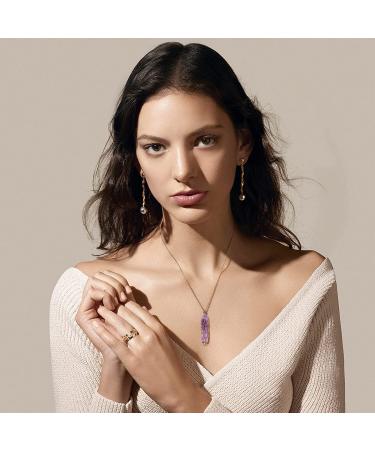 Tree of Life Healing Crystal Necklace - Wire Wrapped Natural Stone Pendant - Buy Online on GoSupps.com