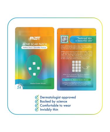 Fazit Acne Scar Treatment Patches - 24 Individual Patches for Face Bikini & Body - Effective Acne Scar Remover - Buy Online on GoSupps.com