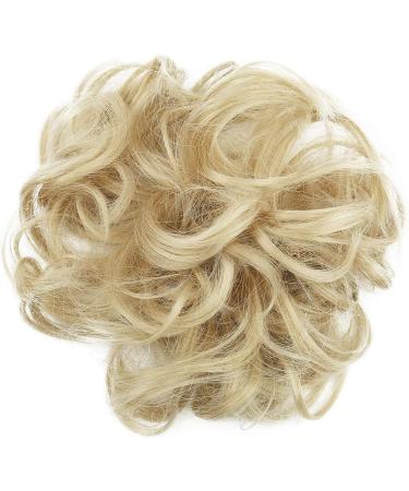 CAISHA Messy Scrunchie Bun Voluminous Wavy Hairpiece Blond Mix - Heat-Resistant Synthetic Fibres | PRETTYSHOP G28A #86A/613 - Buy Online on GoSupps.com