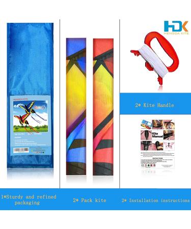 HENGDA Butterfly Kite for Kids and Adults - Colorful Outdoor Single Line Kite with Flying Tools - Red & Blue - Buy Online on GoSupps.com