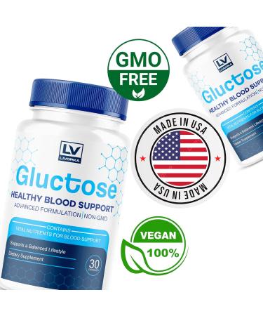 (5 Pack) Gluctose Advanced Blood Support Gluctose Gluctose - Advanced Blood Support Supplement Gluctose Supplement SupportCapsules - All Natural Formula 150 Capsules for 5 Months - Buy Online on GoSupps.com
