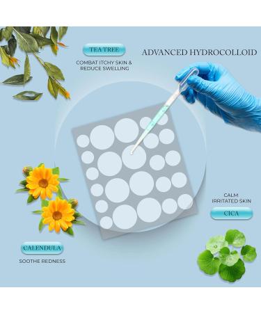 Hydrocolloid Acne Patches - Pimple Spot Treatment for Blemishes & Breakouts with Tea Tree Cica & Calendula - Fast International Shipping - Buy Online on GoSupps.com