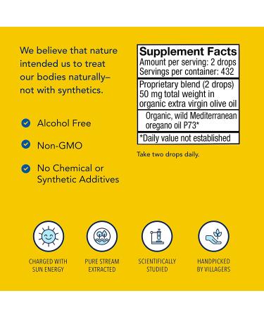 North American Herb & Spice Oreganol P73 - 1oz Organic Oregano Oil for Immune Support - Non-GMO, 432 Servings - Buy Online on GoSupps.com