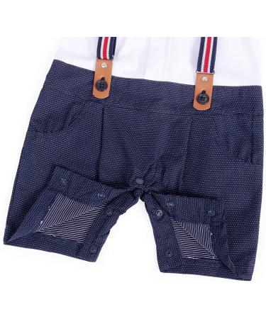 AmzBarley Baby Boys Tuxedo Rompers Suit with Bowtie - Black, 3-6 Months - Buy Online on GoSupps.com