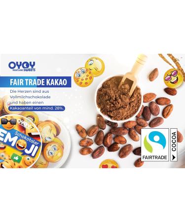 Oyoy Emoji Chocolate Set - 85g Smiley Chocolate 1 Emoji Sticker & 13 Milk Chocolates for Kids & Adults | Fun & Delicious Treats - Buy Online on GoSupps.com