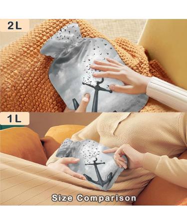 Shop Naanle Flying Birds Anchor Hot Water Bottle - 1L Transparent | Pain Relief & Cold Therapy | Ideal for Bed Hands & Feet - Buy Online on GoSupps.com