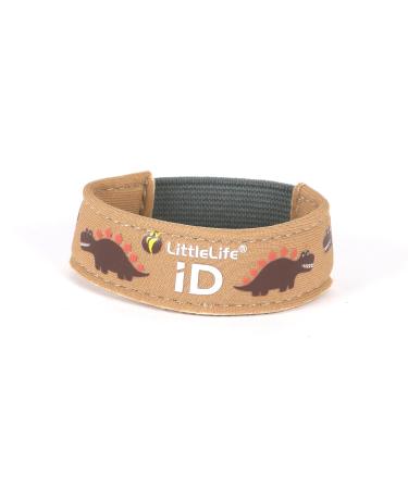 LittleLife Safety Wristband Kids iD Bracelet With iD Cards For Emergency Contact Or Medical Information Safety iD Strap Dinosaur