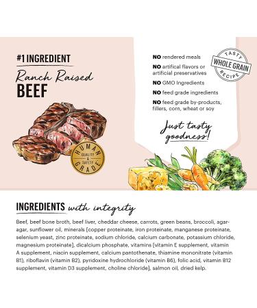 The Honest Kitchen Butcher Block Pt Wet Dog Food - Beef, Cheddar, Farm Veggies - Buy Online on GoSupps.com