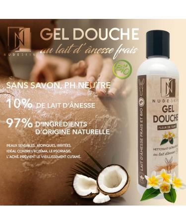 Nude Skin - Face and Body Care Set with Fresh Donkey Milk | Soap Face Cream Shower Gel Body Milk | All skin types Eczema Psoriasis Acne Anti-Wrinkle | Made in France - Buy Online on GoSupps.com
