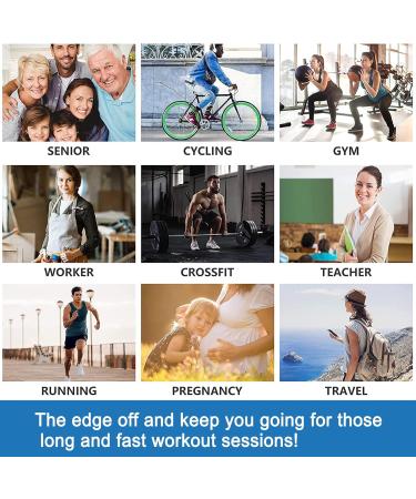 Gebin 4 Pair Compression Stockings for Men & Women - 15-20 mmHg Knee Socks for Sports Running Travel - Size S/M - Buy Online on GoSupps.com