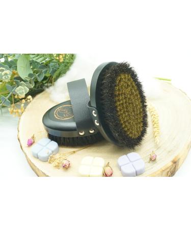 ENHAL Premium Ionic Body Dry Brush | Copper Bristles for Cellulite Massage & Healthy Skin | 100% Natural Beech Wood - Buy Online on GoSupps.com