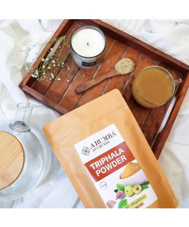 Arumba Ayurveda Triphala Powder 250g - Constipation Relief with Haritaki, Bibhitaki, Amla - Vitamin C Digestion Cleanse - Pack of 1 - Buy Online on GoSupps.com