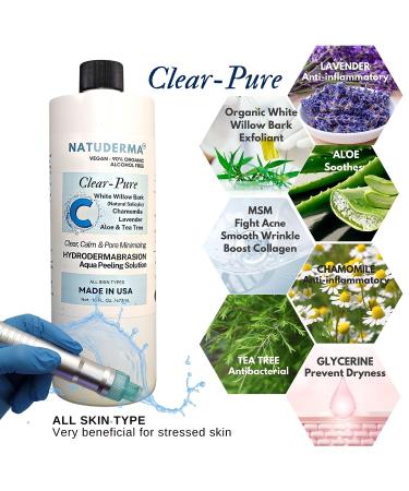 Natuderma Hydrodermabrasion Solution - Aqua Peeling Serum - Set of 3 (16 oz each) - MADE IN USA - Buy Online on GoSupps.com