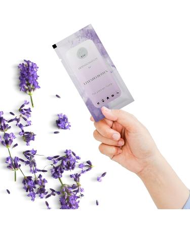 100 Individually Wrapped Lavender Wet Wipes | Travel Hygiene Towels for Sports & Hotel Use - Direct from Manufacturer - Buy Online on GoSupps.com