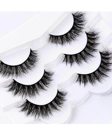Shop 7 Pair Multipack Wispy Cat Eye False Eyelashes | Fluffy Faux Mink Lash Extensions for Natural Volume - Buy Online on GoSupps.com