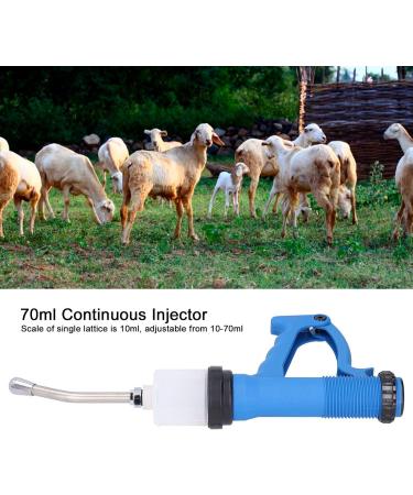 Adjustable 70ml Continuous Syringe for Livestock - Veterinary Injector for Pig, Cattle, Sheep - Animal Health Accessory - Buy Online on GoSupps.com