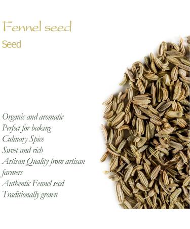 Organic Fennel Seed Delicacy - 700g | Culinairy Grade Foeniculum Vulgare Seeds - Buy Online on GoSupps.com