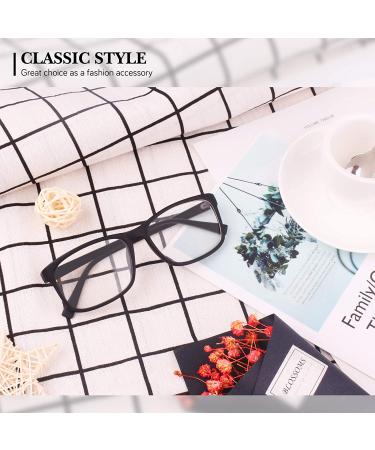 GQUEEN Non Prescription Fake Clear Glasses Rectangular Frame 201512 Classic-1p Matte Black - Stylish Eyeglasses - Buy Online on GoSupps.com
