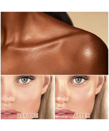 Rose Gold Body Shimmer Oil - Waterproof Liquid Highlighter for Face & Body Glow - Buy Online on GoSupps.com