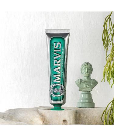 3x Marvis Classic Strong Mint Toothpaste 85ml - Long-Lasting Freshness + Italian Gourmet Polpa 400g - Shop Internationally - Buy Online on GoSupps.com