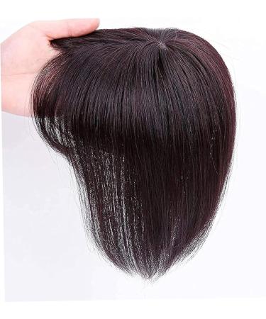 Short Brown Wigs Human Hair Topper Thinning Hair Topper Clip in Hairpieces 20cm Dark Brown Hair Extensions for Women - Buy Online on GoSupps.com