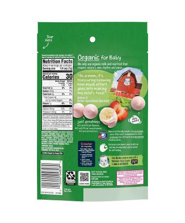 Gerber Organic Yogurt Melts for 8+ Months - Banana Strawberry 1.0 oz (28g) - Buy Online on GoSupps.com