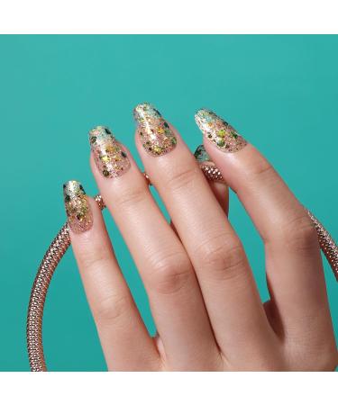 Bluesky Gel Nail Polish 10ml Golden Glow - SPZ12 Gold Gel Nail Polish for 21 Day Manicure Professional Salon & Home Use Requires Curing Under LED UV Nail Lamp - Buy Online on GoSupps.com