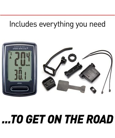 CAT EYE Urban Wireless Plus Bike Computer - Black | Advanced Cycling Technology - Buy Online on GoSupps.com