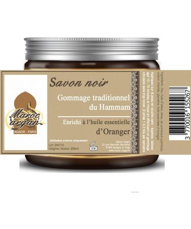 Traditional Orange Black Soap Scrub 100% Natural 250g - Buy Online on GoSupps.com