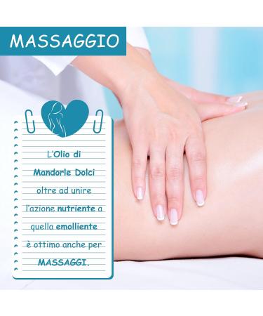 Farmazan - Sweet Almond Oil 100% Pure - 250ml - Cold Pressed - Ideal for Hair Care and Dry Skin - Made in Italy - Buy Online on GoSupps.com