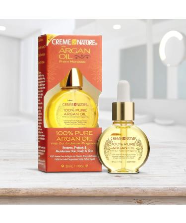 Creme of Nature 100% Pure Argan Oil 1 oz - Pack of 4 | Natural Hair Care - Buy Online on GoSupps.com