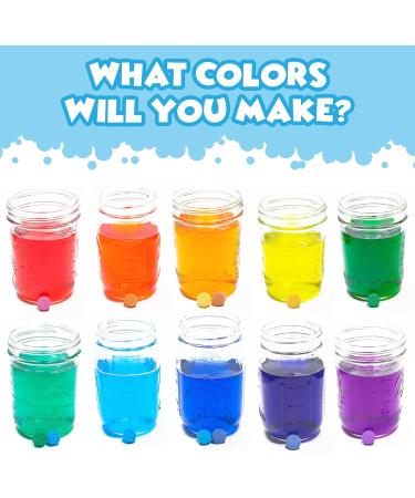 Tub Works Bath Color Fizzies - 150 Count | Nontoxic Fragrance-Free | Fun Fizzy Bath Color Tablets for Kids | 7 Color Variety | Safe Bath Bombs for Kids Bath - Buy Online on GoSupps.com